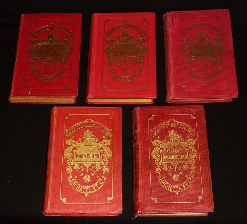 Oeuvres de la Comtesse de Ségur (20 volumes, série complète dans le cartonnage de la Bibliothèque Rose)