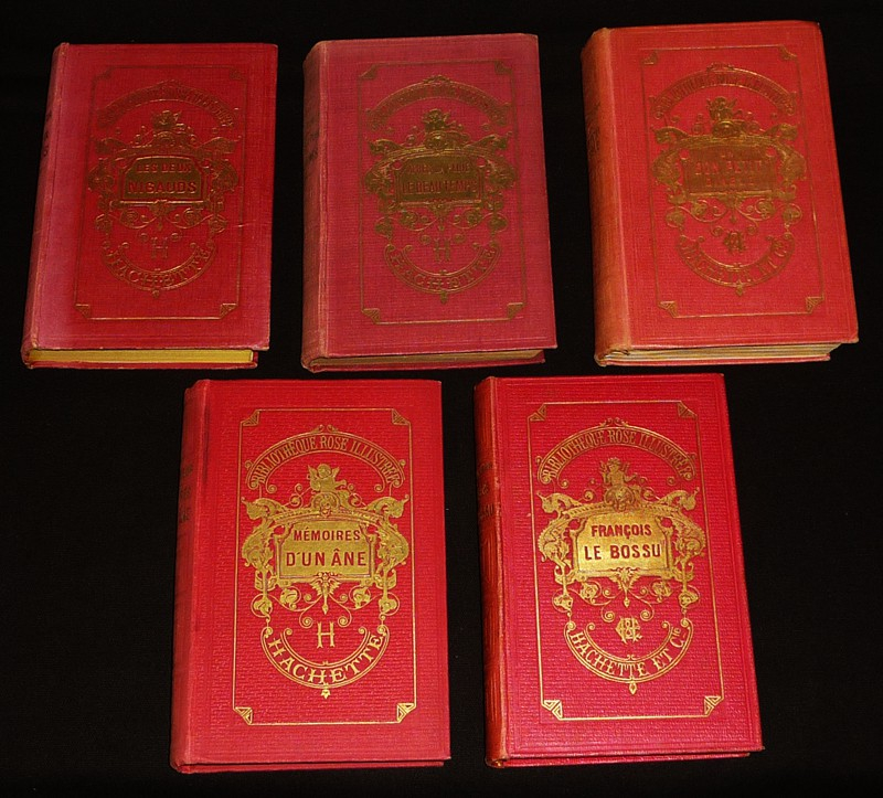 Oeuvres de la Comtesse de Ségur (20 volumes, série complète dans le cartonnage de la Bibliothèque Rose)