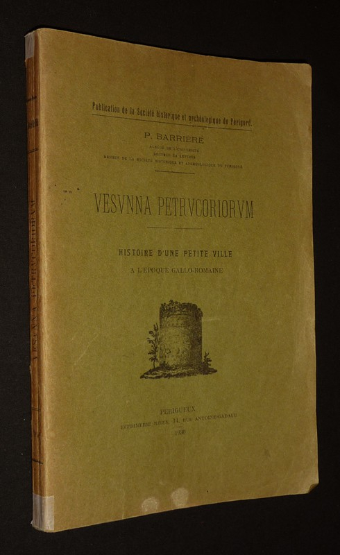 Vesunna Petrucoriorum : Histoire d'une petite ville à l'époque gallo-romaine