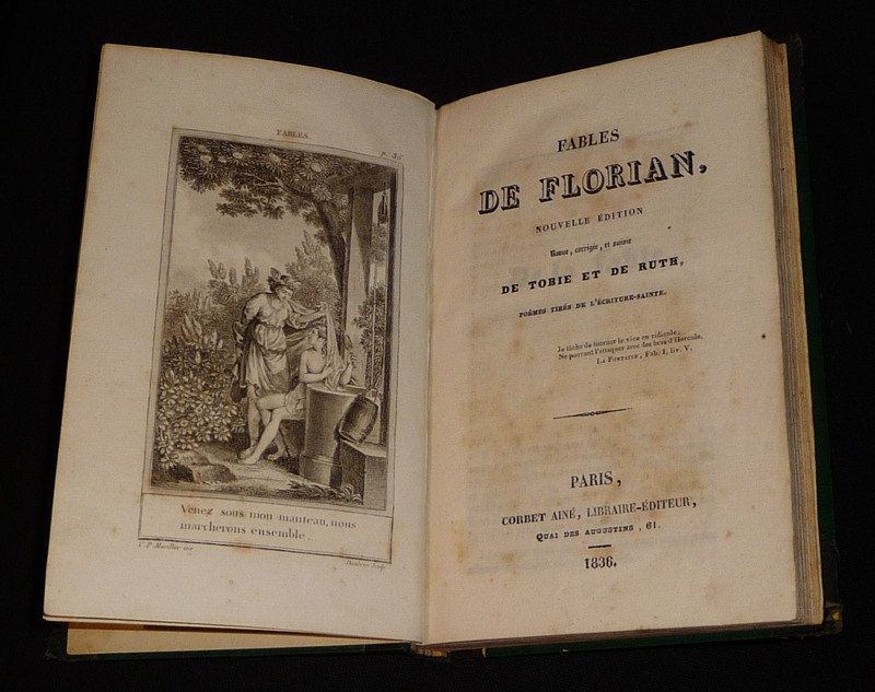 Fables de Florian, nouvelle édition  revue, corrigée, et suivie de Tobie et de Ruth, poèmes tirés de l'écriture-sainte