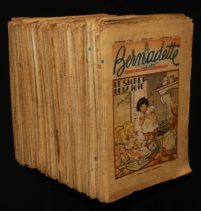 Lot de 308 numéros de la revue Bernadette (1947-1954)