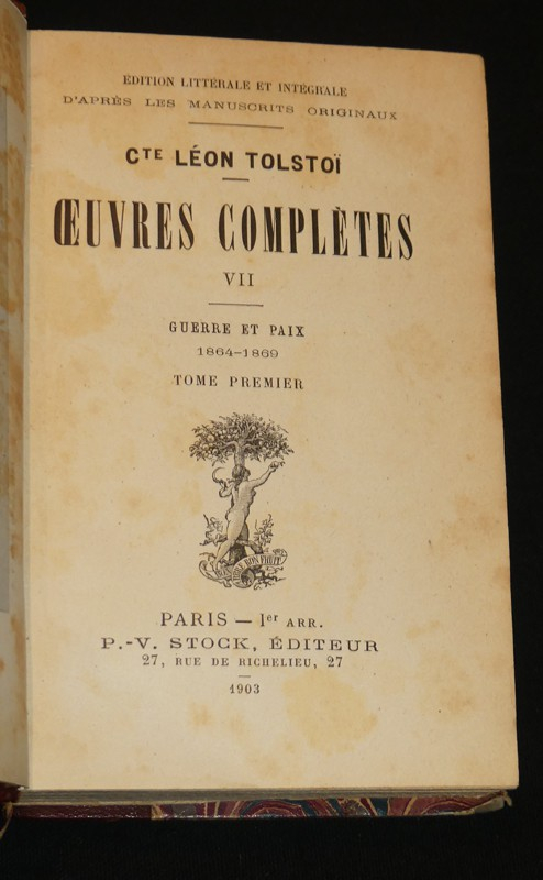 Guerre et Paix (6 volumes)