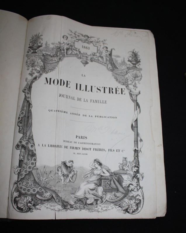 La Mode illustrée, journal de la famille, année 1863