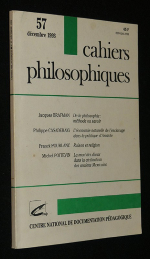 Cahiers philosophiques n°57, mars 1993