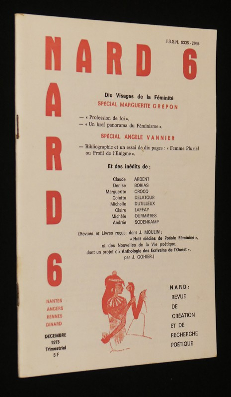 NARD, revue de création et de recherche poétique (n°6, décembre 1975) : Spécial Angèle Vannier