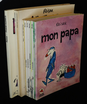 Lot de 10 albums de Reiser : Ils sont moches - Vive les femmes - Gros dégueulasse - On vit une époque formidable - La Vie des bêtes - La vie au grand air - Mon papa - Les Copines - Vive les vacances - Phantasmes