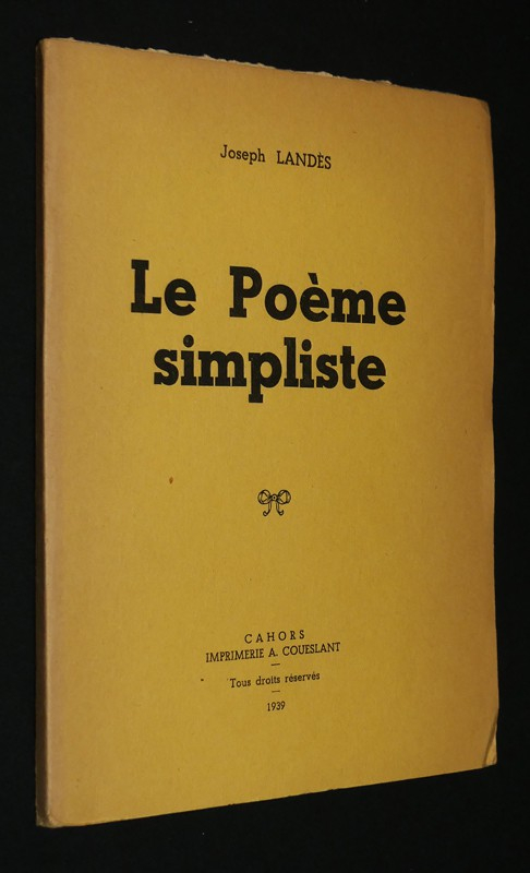 Le Poème simpliste