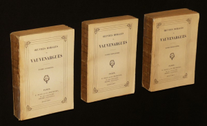 Oeuvres morales de Vauvenargues (3 volumes)