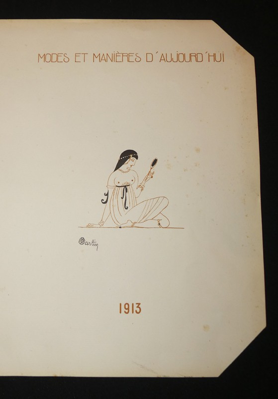 Modes et Manières d'aujourd'hui - 1913 : Charles Martin, tiré à part de la couverture