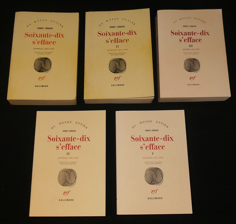 Soixante-dix s'efface : Journal 1965-1996 (5 volumes)