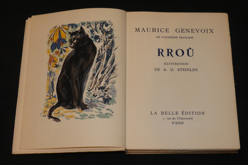 Ensemble de 6 ouvrages de Maurice Genevoix : Routes de l'aventure - Raboliot -Rémi des Rauches - La Boîte à pêche - La Dernière Harde - Rroû