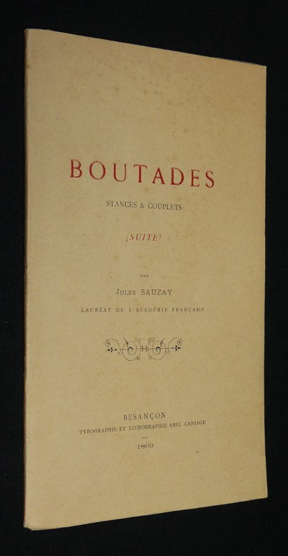 Boutades (stances et couplets) (suite)