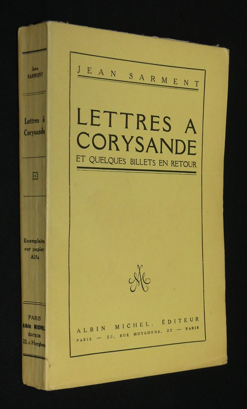 Lettres à Corysande et quelques billets en retour