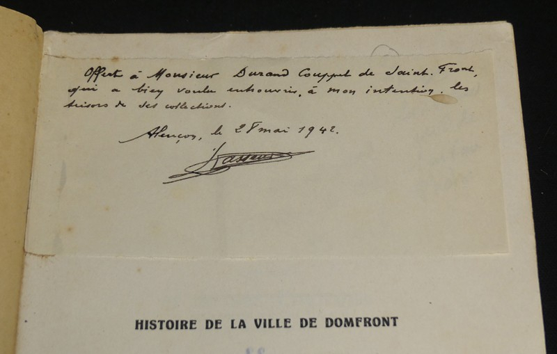 Histoire de la Ville de Domfront et de ses environs (2 volumes) Tome 1 : Des origines jusqu'à la fin de la Guerre de Cent ans - Tome 2 : De la fin de la Guerre de Cent ans à 1789