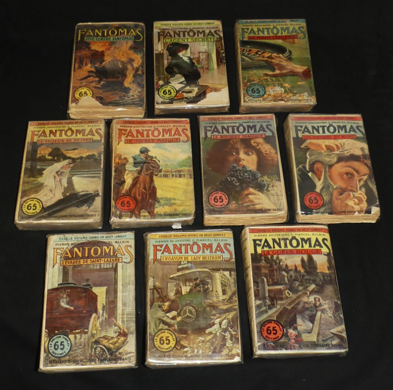 Fantômas (10 volumes : les numéros 2, 4, 10, 15, 18, 19, 20, 23, 24 et 26)