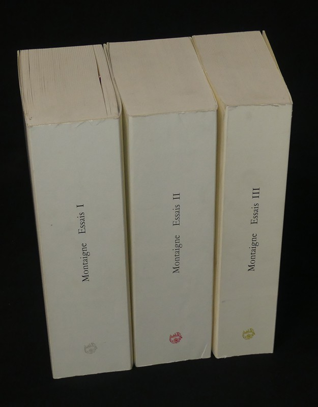 Montaigne, Essais (3 volumes)