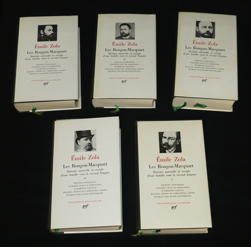 Les Rougon-Macquart, histoire naturelle et sociale d'une famille sous le Second Empire, Tomes 1 à 5 (Bibliothèque de la Pléiade)