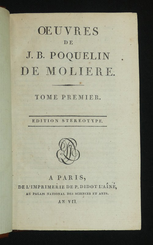 Oeuvres de J. B. Poquelin de Molière