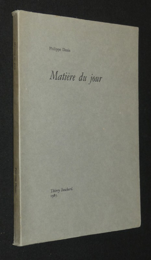 Matière du jour